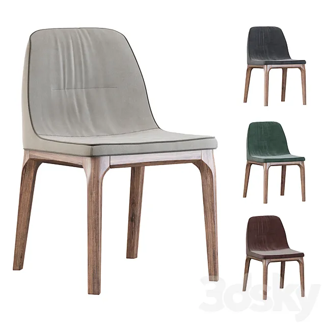 Tonin Casa Chair Mivida 7212 3D Model