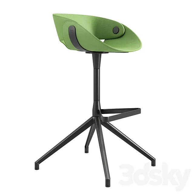 Tonon Fl@t (Flat) Italian semi-bar stool 66 cm 3DModel