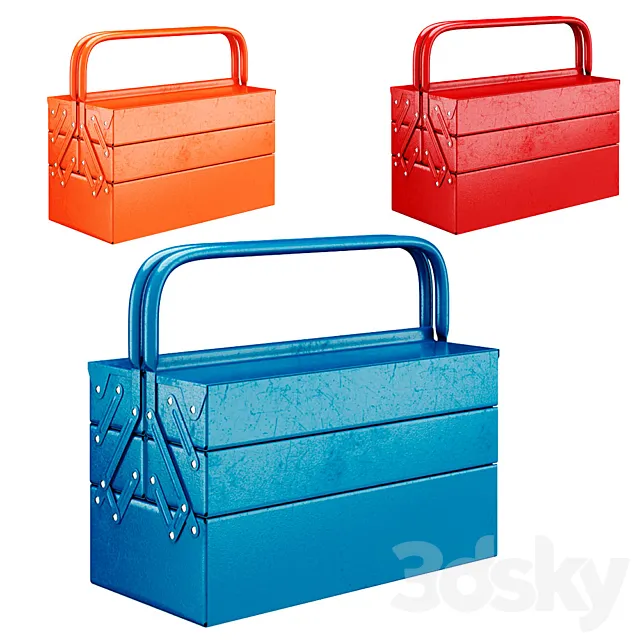 Toolbox 3 Layers 3DModel Toolbox 3 Layers 3DModel