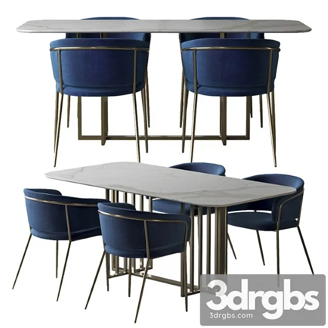 Toon Konnie Dining Set 3D Model Download