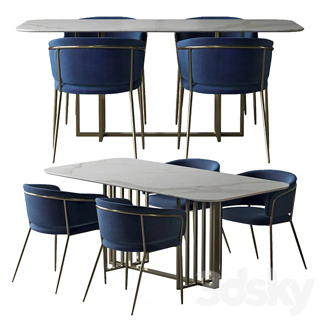 toon konnie dining set 3D Model