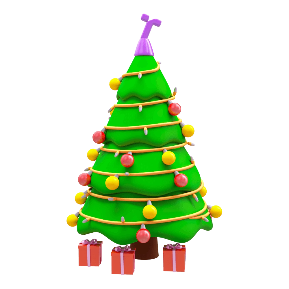 Toon Project – Christmas tree 3D Model Toon Project – Christmas tree 3D Model