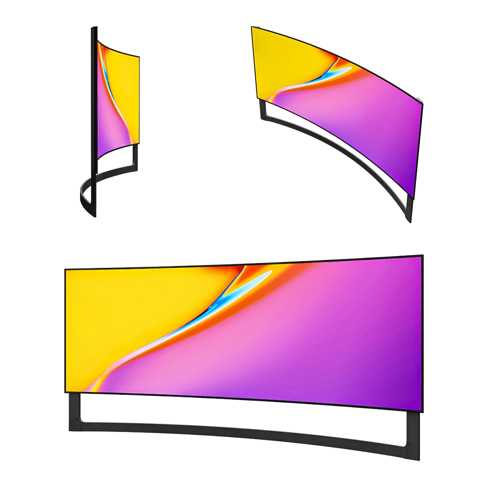 Toon Project – Curved TV 3D Model