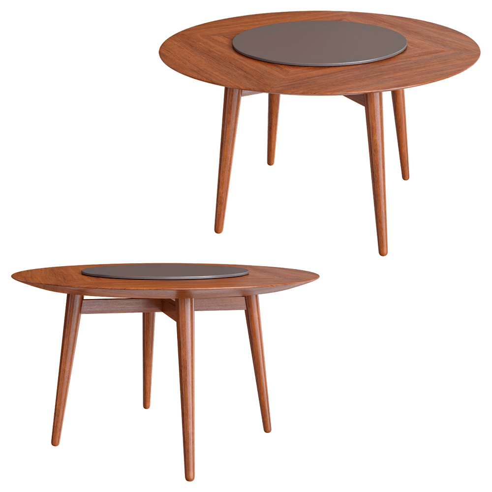 Top concept – Round dining table Wilson 136 3D Model