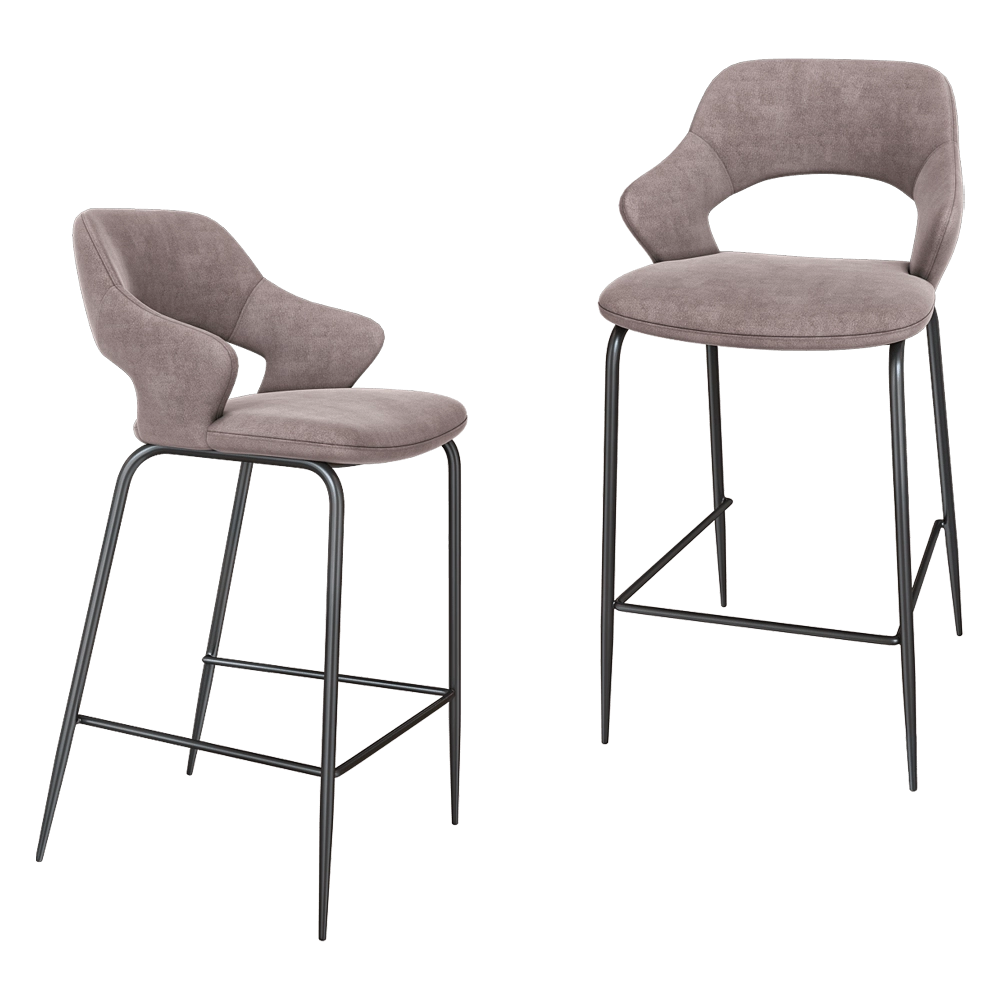 Top concept – Semi-bar chair Woddy 3D Model Top concept – Semi-bar chair Woddy 3D Model