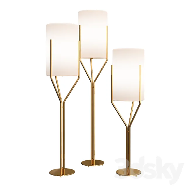 Top floor lamps for home decor 3D Model Top floor lamps for home decor 3D Model
