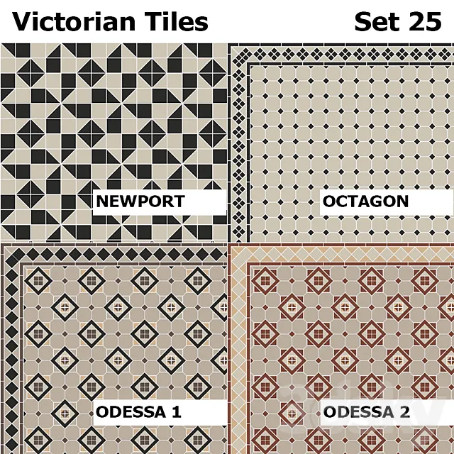 Topcer Victorian Tiles Set 25 Free Download