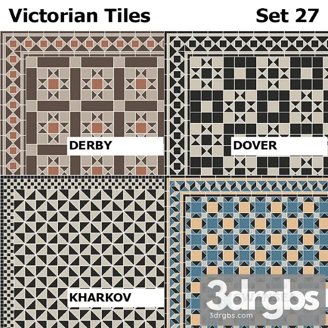 Topcer victorian tiles set 27
