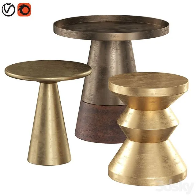 Topper Occasional Table 3D Model Topper Occasional Table 3D Model