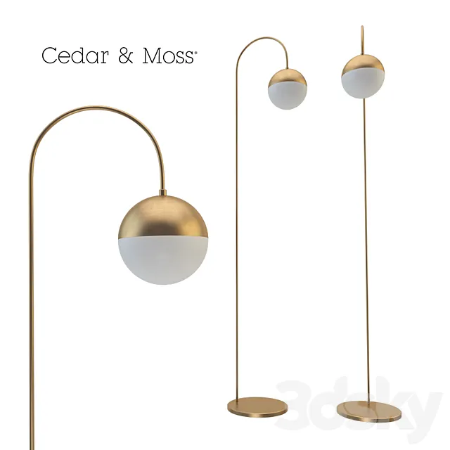 Torcher Cedar & Moss Floor Lamp 3DModel Torcher Cedar & Moss Floor Lamp 3DModel