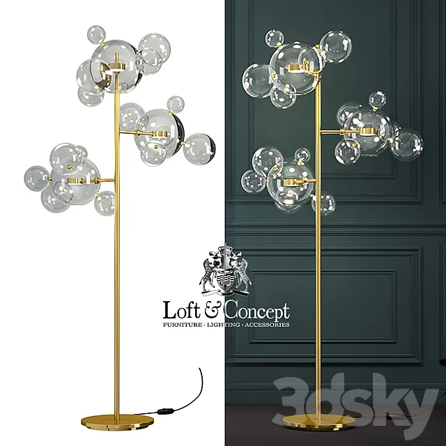 TORCHER GIOPATO & COOMBES BOLLE BLS 14 FLOOR LAMP 3D Model TORCHER GIOPATO & COOMBES BOLLE BLS 14 FLOOR LAMP 3D Model
