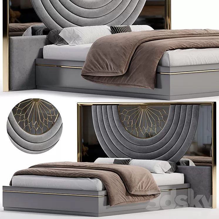 Torento Bed By Evgor Luxury 3D Model Torento Bed By Evgor Luxury 3D Model