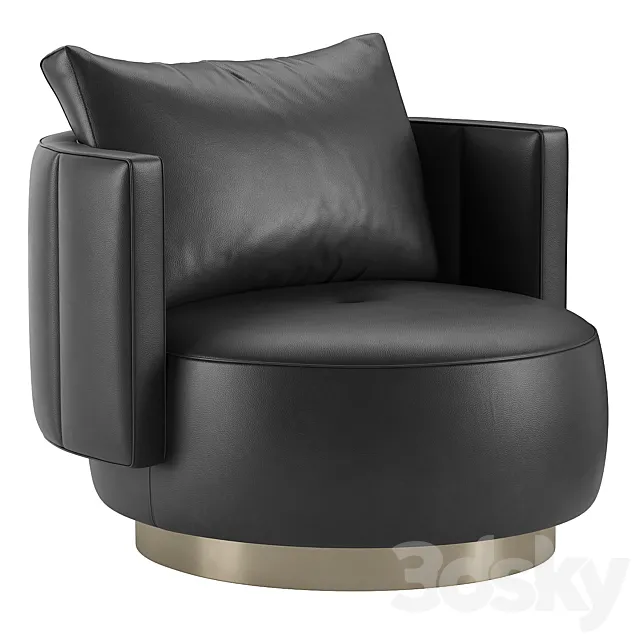 Torii Bold Armchair by Minotti 3D Model Torii Bold Armchair by Minotti 3D Model