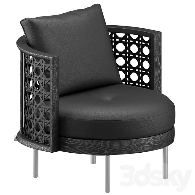 Torii nest armchair minotti 3D Model
