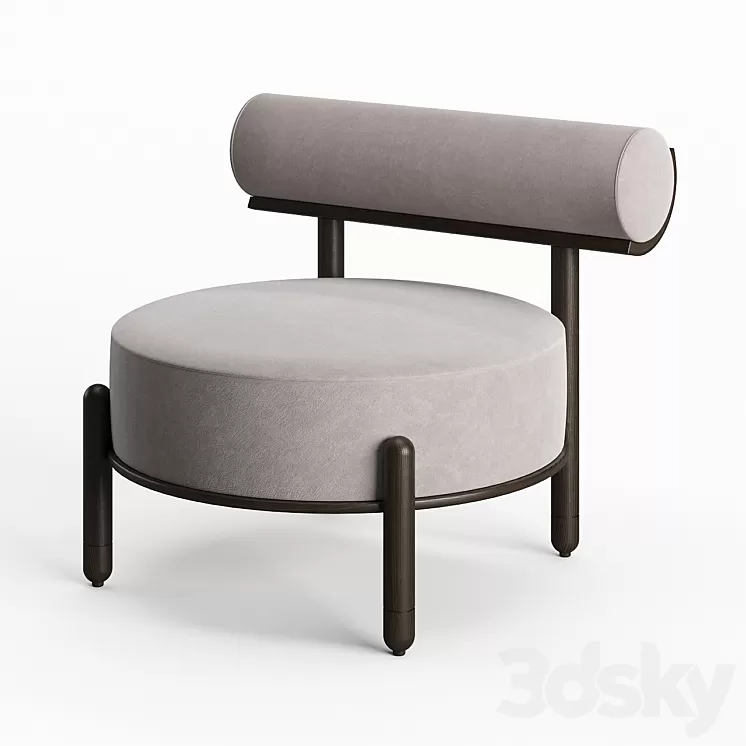 Torii Slipper Chair by Philippe Hurel 3D Model Torii Slipper Chair by Philippe Hurel 3D Model