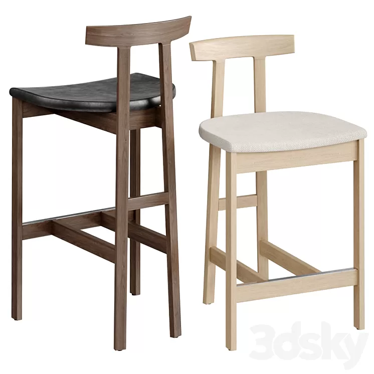 Torii Stool by Bensen 3D Model Free Download