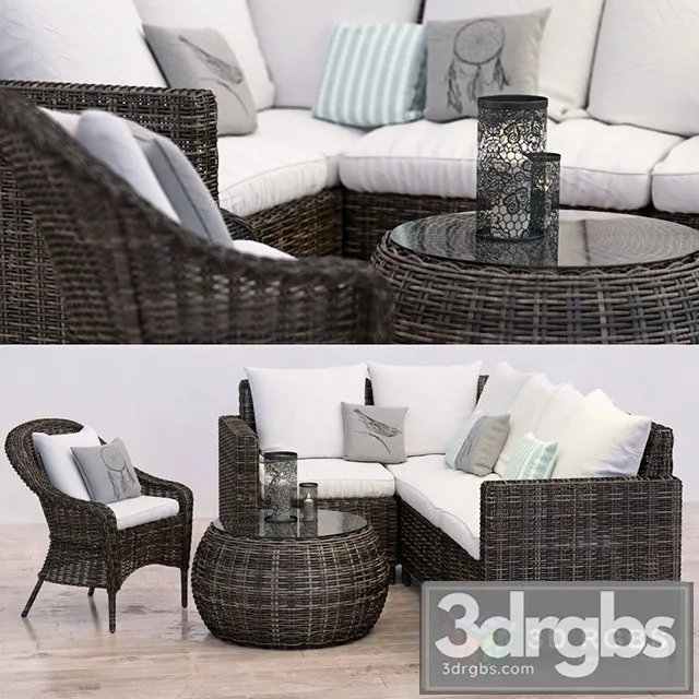 Torrey Sectional Set 3D Model Download