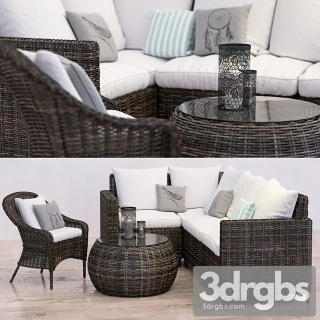 Torrey Sectional Set 3D Model Download