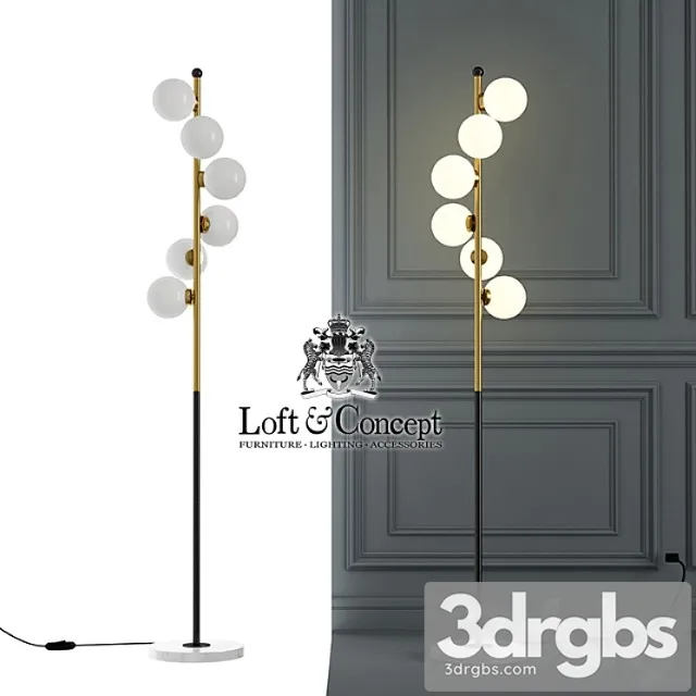 Torshier Celling Floor Lamp 3D Model Download