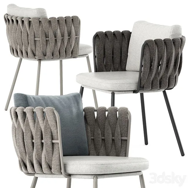 Tosca armchair by Tribu 3D Model Tosca armchair by Tribu 3D Model