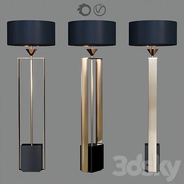 Tosca Lamp by Black Tie Studio 3D Model