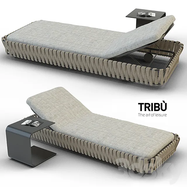 Tosca Lounger Tribù 3D Model Tosca Lounger Tribù 3D Model