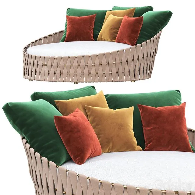 tosca outdoor daybed architonic 3D Model tosca outdoor daybed architonic 3D Model