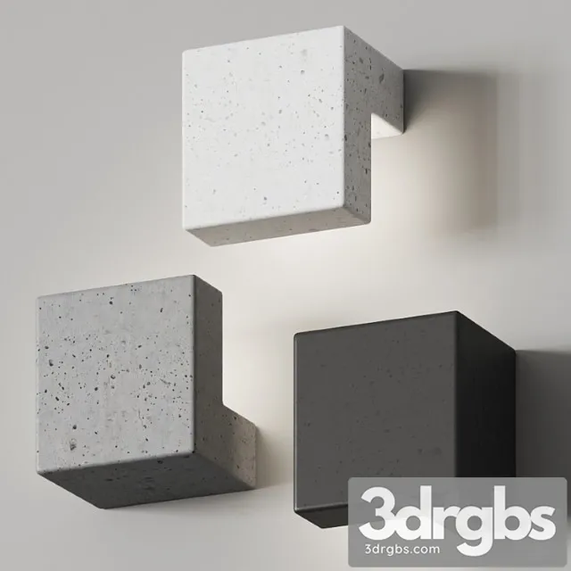 Toscot edge wall lamp 3D Model Download