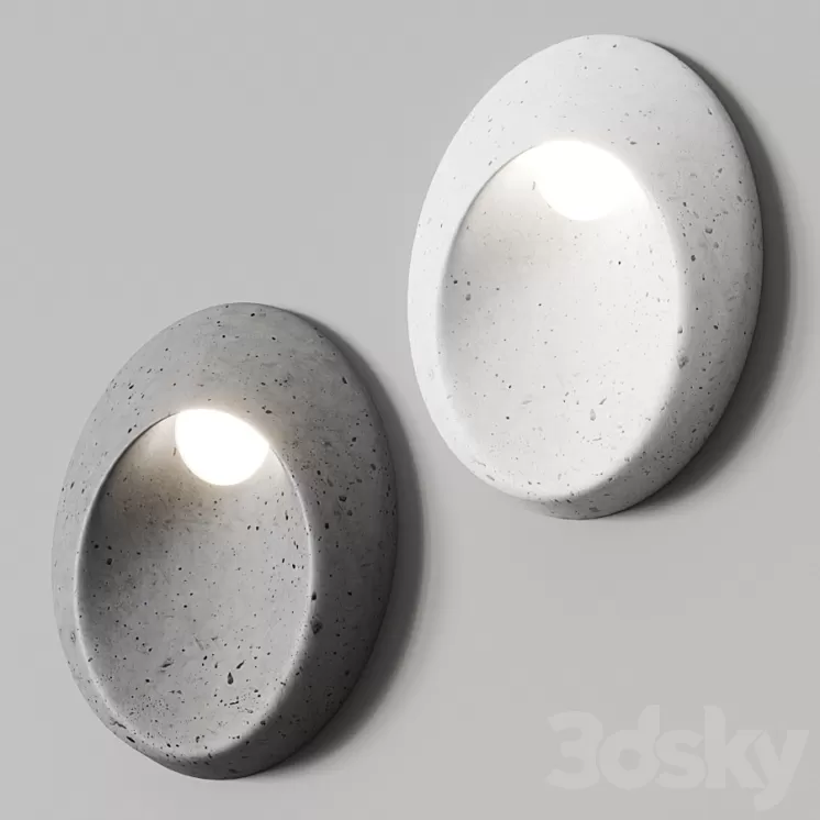 Toscot Oval Wall Lamp 3D Model Toscot Oval Wall Lamp 3D Model