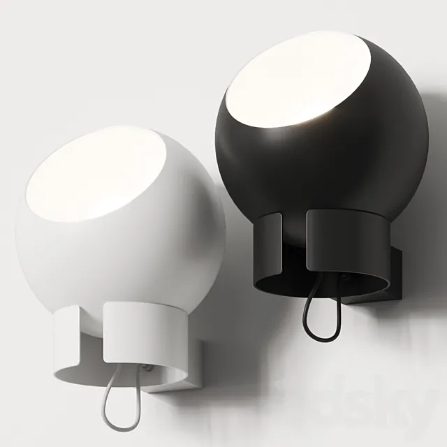 tossB Sphere Wall Lamp 3D Model tossB Sphere Wall Lamp 3D Model