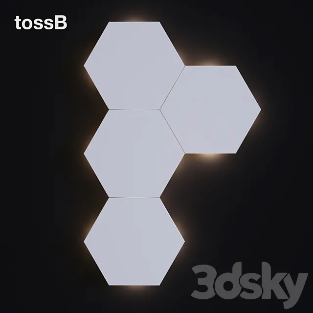 TossB Tilt Hexa 3D Model