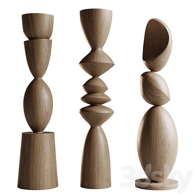 Totem set by Joel Escalona 3D Model