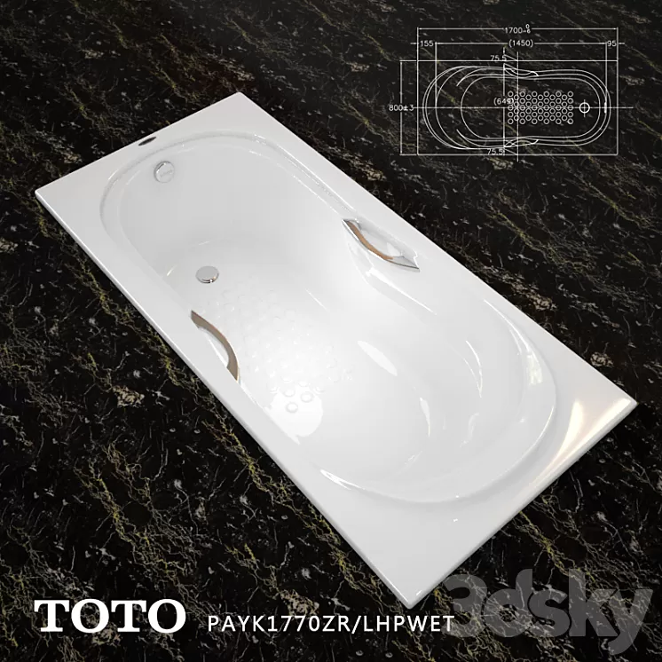 toto bathroom PAYK1770ZR 3D Model