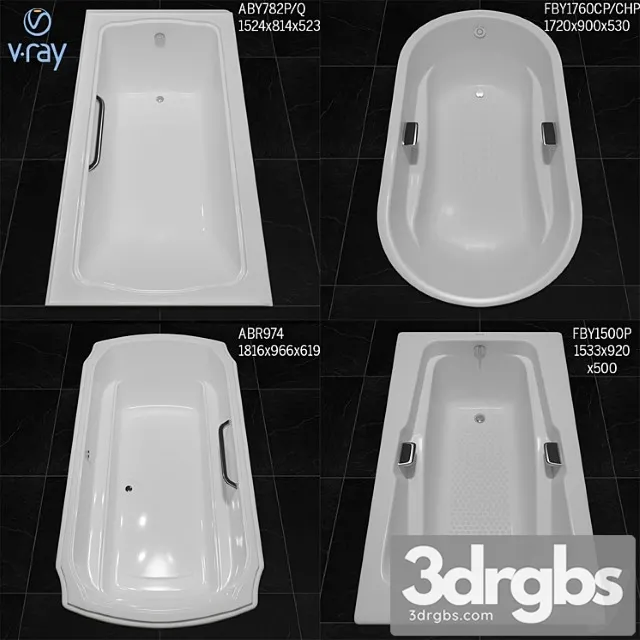 Toto Bathtub 2 3D Model Download