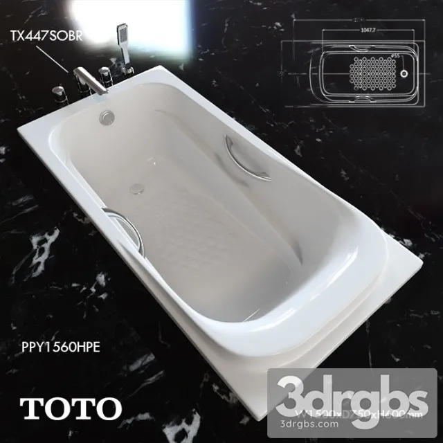 Toto Bathtub 3D Model Download