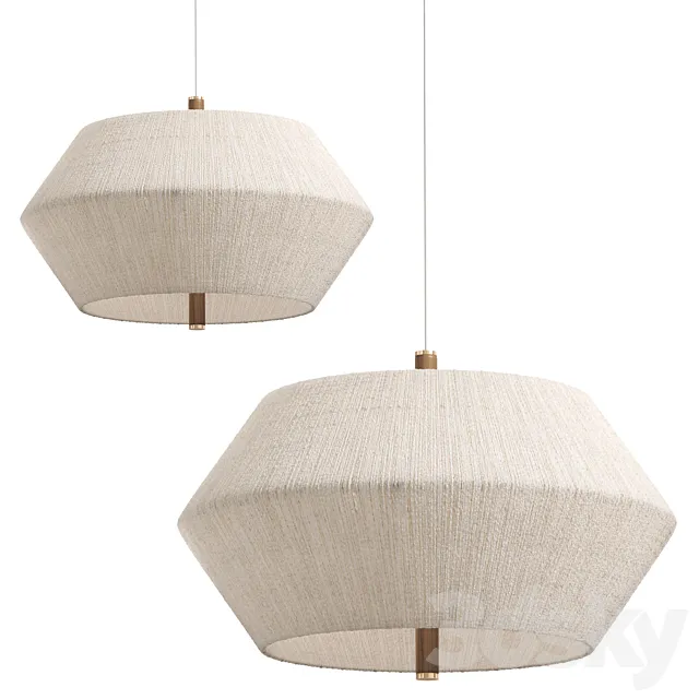 TOTORA OAK PENDANT LIGHT 3D Model TOTORA OAK PENDANT LIGHT 3D Model