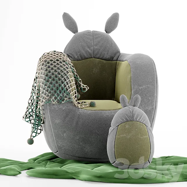 Totoro armchair 3DModel Totoro armchair 3DModel