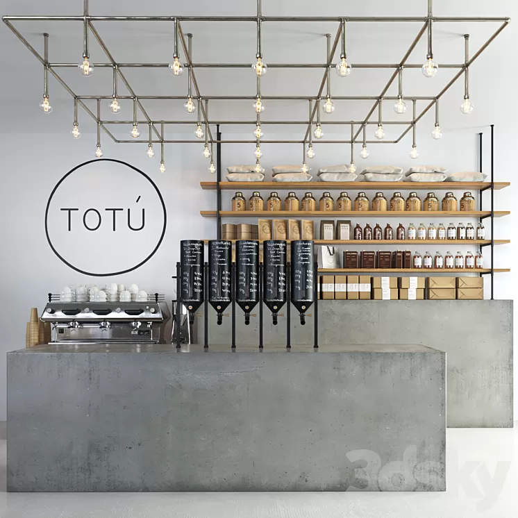 Totu cafe 3D Model