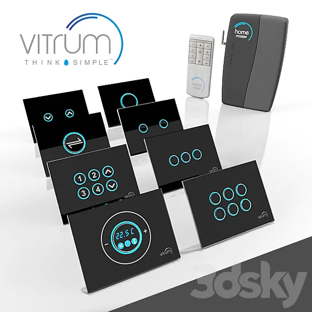 Touch switches VITRUM 3DModel Touch switches VITRUM 3DModel