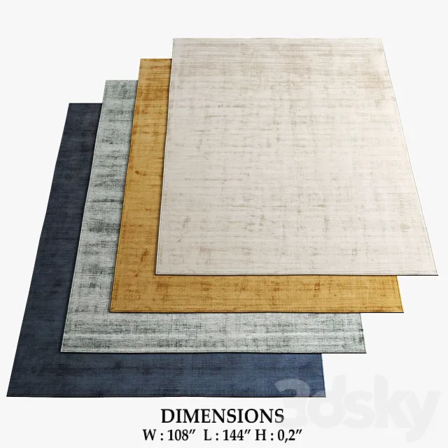 Toulemonde Bochart Rugs_455 3D Model Toulemonde Bochart Rugs_455 3D Model