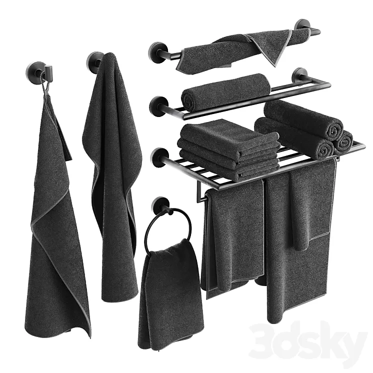 Towel 04 3D Model Free Download