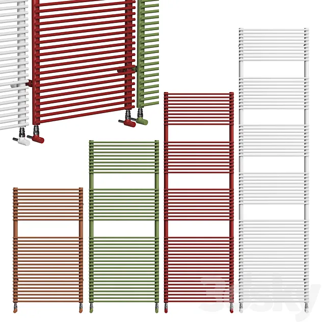 Towel dryer BASICS14 by TUBES 3D Model Towel dryer BASICS14 by TUBES 3D Model