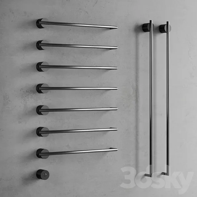 Towel dryer Equilibrio (Black Diamond) 3DModel Towel dryer Equilibrio (Black Diamond) 3DModel