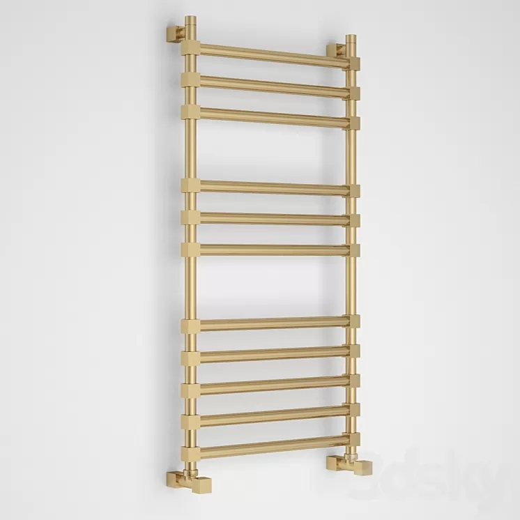 Towel dryer Margaroli Sole (464-11-TQ) 3D Model Towel dryer Margaroli Sole (464-11-TQ) 3D Model