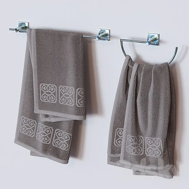 towel in the bathroom 3D Model towel in the bathroom 3D Model