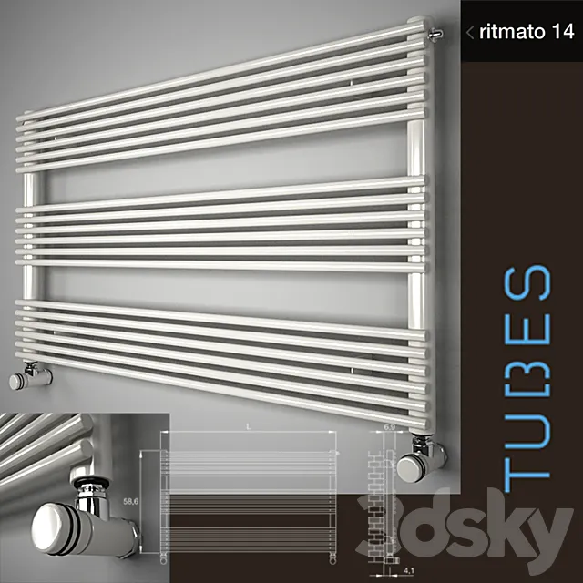 Towel Tubes Ritmato 14 3DModel