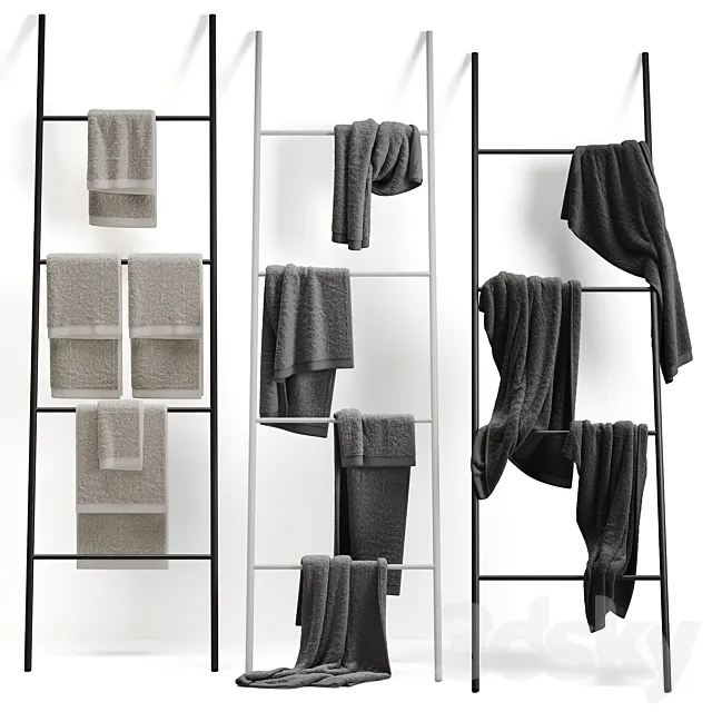 Towels 28 Bonsoirs 3D Model Towels 28 Bonsoirs 3D Model