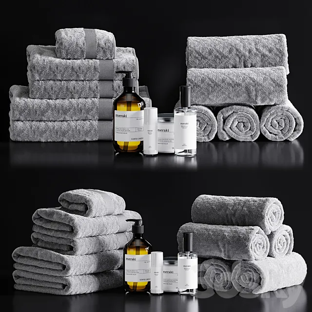 towels 41 3D Model