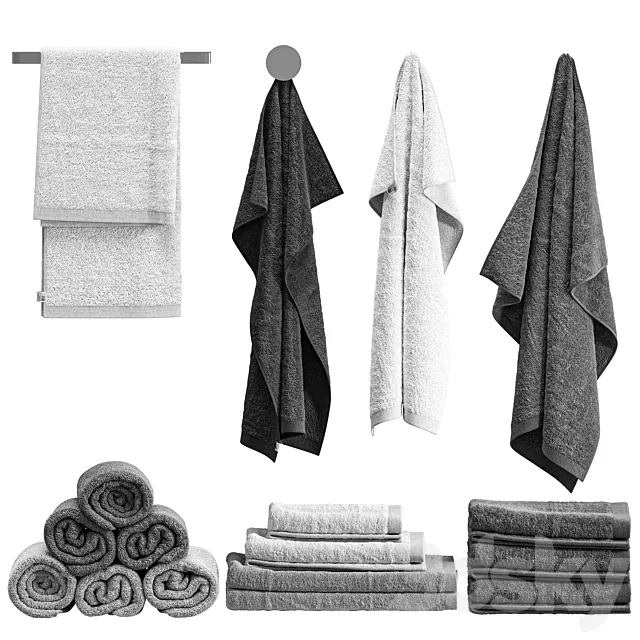 towels 73 3D Model