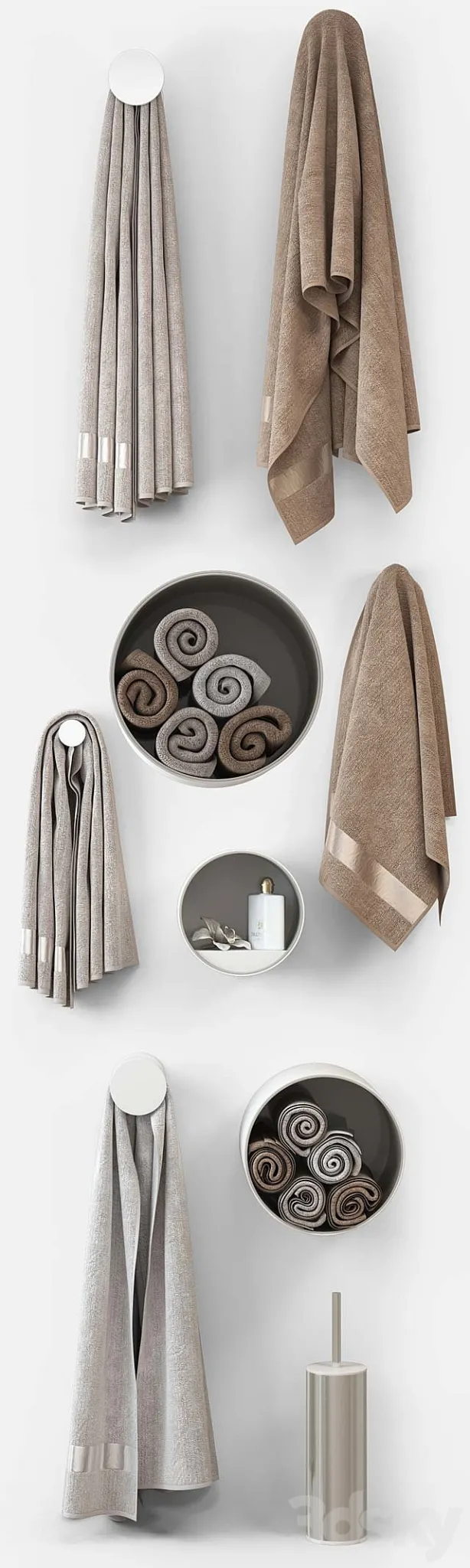 Towels m23 3DModel Towels m23 3DModel